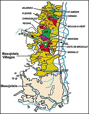 Beaujolais Map