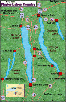 Finger Lakes Map