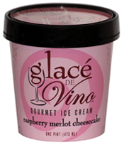 Glace de vino raspb cheesecake