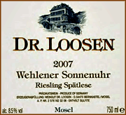 Dr_Loosen_2007_Wehlener_Sonnenuhr_Spatlese_Riesling