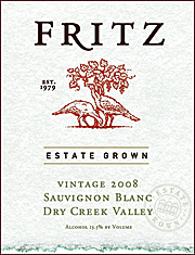 Fritz 2008 Estate Sauvignon Blanc