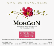 Georges Duboeuf Morgon Flower Label