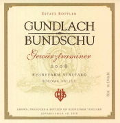 Gundlach Bundschu 2006 Gewurtztraminer