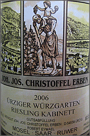 Joh Jos Christoffel Erben 2006 Riesling Urziger Wurzgarten Kabinett 