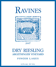 Ravines 2007 Argetsinger Riesling