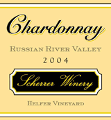 Scherrer 2004 Helfer Chardonnay