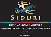 Siduri 2006 Shaw Pinot Noir