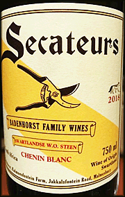 A.A. Badenhorst 2018 Secateurs Chenin Blanc