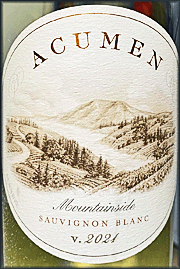 Acumen 2021 Mountainside Sauvignon Blanc