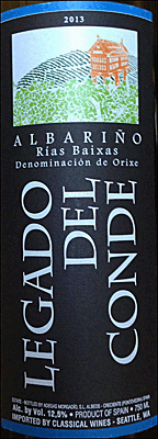 Legado del Conde 2013 Albarino