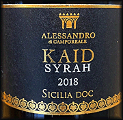 Alessandro di Camporeale 2018 Kaid Syrah