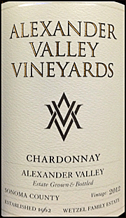 Alexander Valley Vineyards 2012 Estate Chardonnay