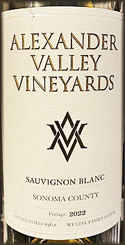 Alexander Valley Vineyards 2022 Sauvignon Blanc