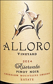 Alloro 2014 Riservata Pinot Noir