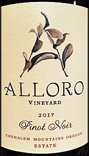 Alloro 2017 Estate Pinot Noir