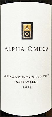 Alpha Omega 2019 Spring Mountain Red Wine