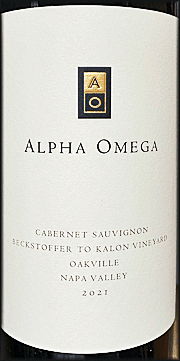 Alpha Omega 2021 Beckstoffer To Kalon Cabernet Sauvignon