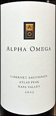 Alpha Omega 2023 Atlas Peak Cabernet Sauvignon
