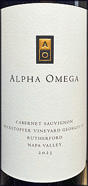 Alpha Omega 2023 Beckstoffer Georges III Vineyard Cabernet Sauvignon