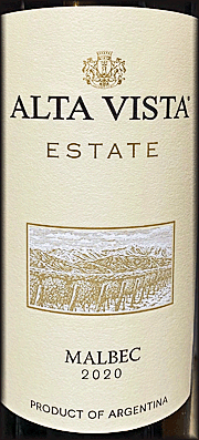 Alta Vista 2020 Estate Malbec