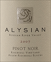 Alysian 2007 Allen Rochioli Block Pinot Noir