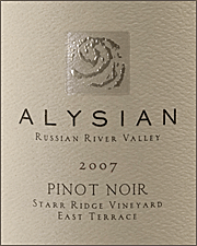 Alysian 2007 Starr Ridge Pinot Noir