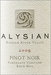 Alysian 2009 Floodgate Vineyard Rock Hill Pinot Noir