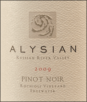 Alysian 2009 Rochioli Vineyard Edgewater Pinot Noir