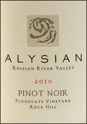 Alysian 2010 Floodgate Vineyard Rock Hill Pinot Noir