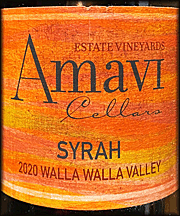 Amavi 2020 Walla Walla Syrah