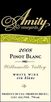 Amity 2008 Pinot Blanc