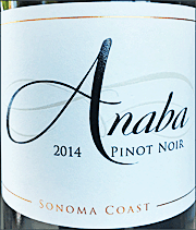 Anaba 2014 Sonoma Coast Pinot Noir