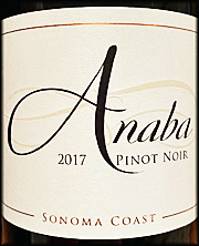 Anaba 2017 Sonoma Coast Pinot Noir