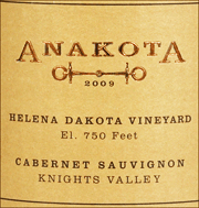 Anakota 2009 Helena Dakota Cabernet