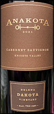 Anakota 2021 Helena Dakota Cabernet Sauvignon