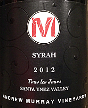 Andrew Murray 2012 Tous les Jours Syrah