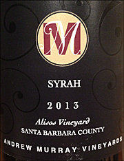 Andrew Murray 2013 Alios Vineyard Syrah