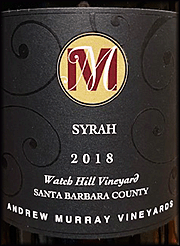 Andrew Murray 2018 Watch Hill Syrah