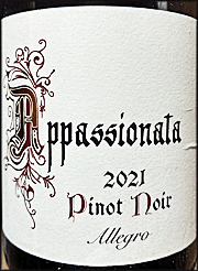 Appassionata 2021 Allegro Pinot Noir