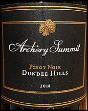 Archery Summit 2018 Dundee Hills Pinot Noir