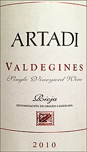 Artadi 2010 Valdegines