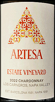 Artesa 2022 Estate Vineyard Chardonnay