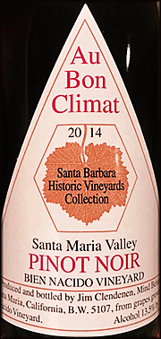 Au Bon Climat 2014 Bien Nacido Vineyard Pinot Noir