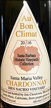Au Bon Climat 2016 Bien Nacido Historic Vineyards Collection Chardonnay