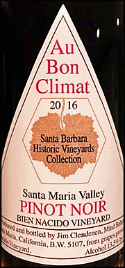 Au Bon Climat 2016 Bien Nacido Vineyard Pinot Noir