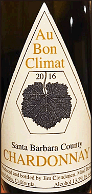 Au Bon Climat 2016 Santa Barbara Country Chardonnay