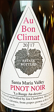 Au Bon Climat 2017 La Bauge Au-dessus Pinot Noir