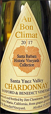 Au Bon Climat 2017 Sanford & Benedict Chardonnay