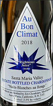 Au Bon Climat 2018 Nuits-Blanches au Bouge Chardonnay