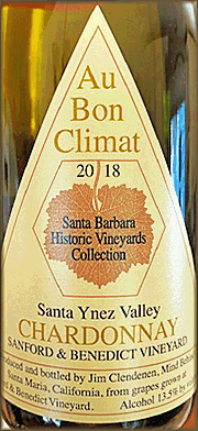 Au Bon Climat 2018 Sanford & Benedict Chardonnay